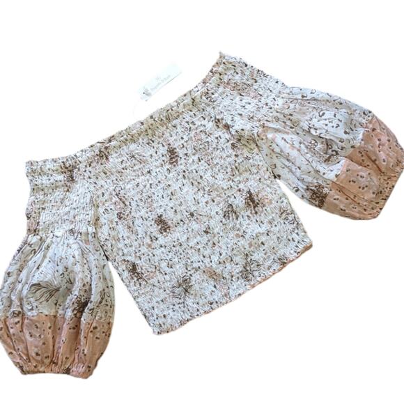 Poupette St. Barth Ariel top pink St. Tropez size S/M NWT - Picture 1 of 8